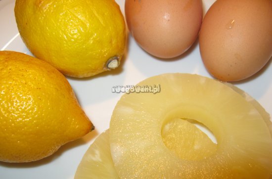 Ananas w cieście - składniki