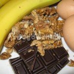 Babeczki czekoladowe z bananami - składniki Babeczki czekoladowe z bananami - składniki
