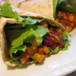 Burrito z porem i pieczarkami Burrito z porem i pieczarkami