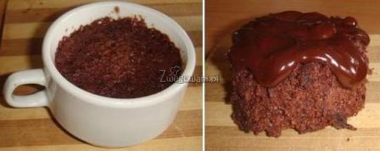 Ciasto czekoladowe z mikrofalówki