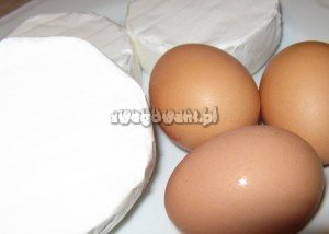 Ciasto z serem camembert - składniki