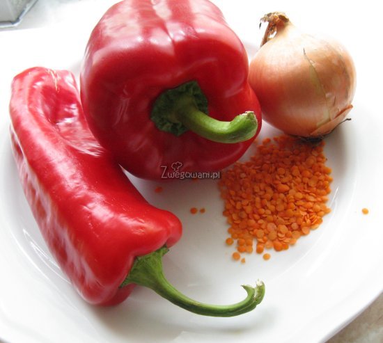 Curry z czerwonej soczewicy - składniki