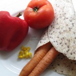 Enchilada wegetariańska z warzywami - składniki Enchilada wegetariańska z warzywami - składniki