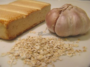 Kotlety ziołowe z tofu i płatkami owsianymi - składniki