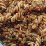 Makaron z soczewicą w sosie pomidorowym Makaron z soczewicą w sosie pomidorowym