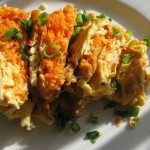 Omlet z marchewką przed podaniem Omlet z marchewką przed podaniem