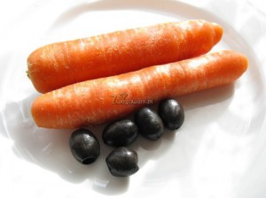 Pasta z marchewki i oliwek - składniki
