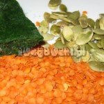 Pasta ze szpinakiem i czerwoną soczewicą - składniki Pasta ze szpinakiem i czerwoną soczewicą - składniki