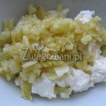 Serek śmietankowy z cebulą Serek śmietankowy z cebulą
