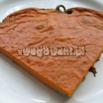 Placek oliwkowy w przekroju Placek oliwkowy w przekroju