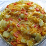 Quiche z dyni przed zapiekaniem