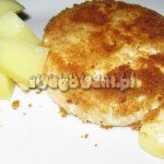Smażony camambert z ziemniakami Smażony camambert z ziemniakami
