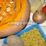 Zapiekanka z dyni - składniki Zapiekanka z dyni - składniki