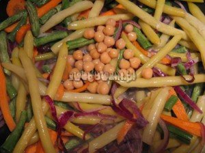 Warzywa do zapiekanki fasolowej z ryżem